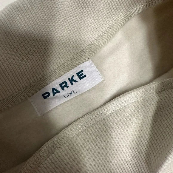 Parker Cream Sweatshirt with Logo - Picture 3 of 4